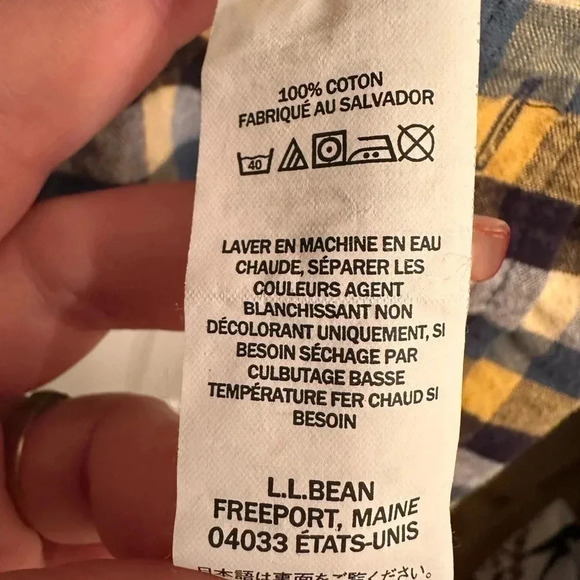L.L. Bean flannel checked shirt - Picture 5 of 5